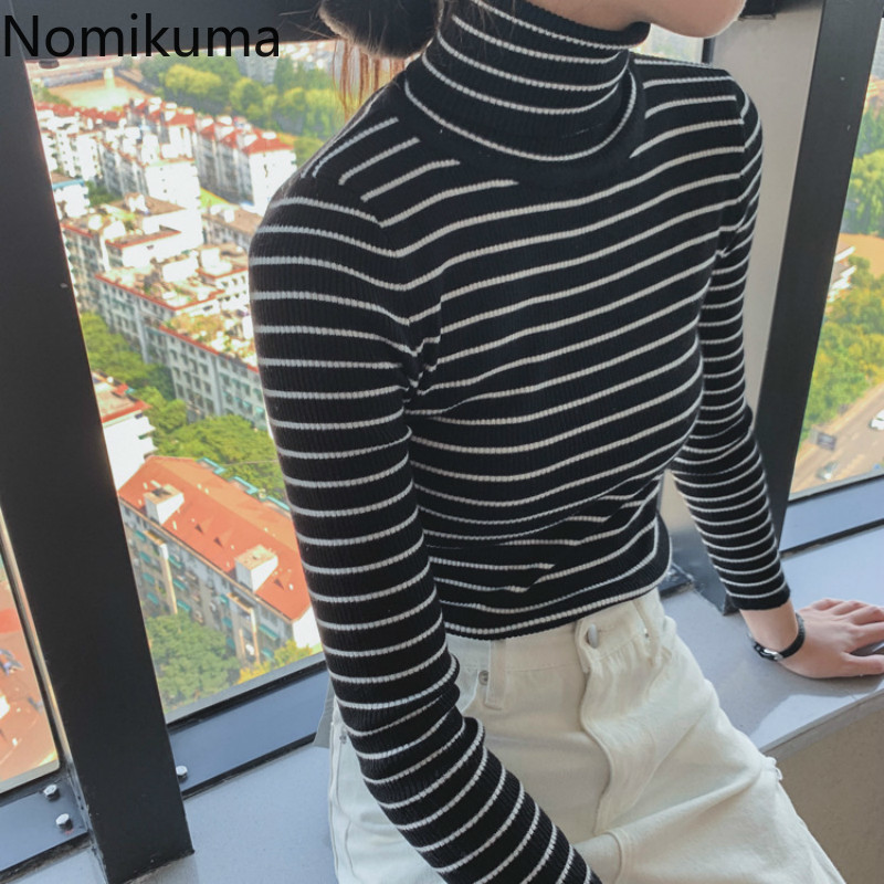 Nomikuma Autumn Winter Turtleneck Pullover Knitwear Long Sleeve Slim Basic Women Sweater 2020 Korean Bottom Knitted Tops 6A953, Brown
Nomikuma Autumn Winter Turtleneck Pullover Knitwear Long Sleeve Slim Basic Women Sweater 2020 Korean Bottom Knitted Tops 6A953, Brown