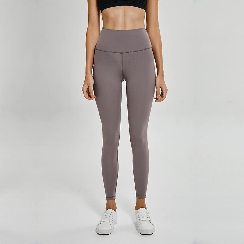 Ladies Leggings Basic Pattern High Waist Full Length Stretchy Ultra Soft 80% Nylon 20% Spandex Compression Fitness Sport Leggings MX200329