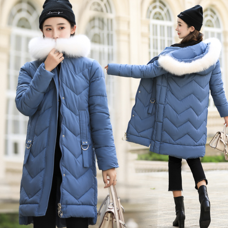 Diwish 2019 Winter Cotton-Padded Jacket Medium-Long Down Cotton Coat Female Hooded Fur Collar Thick Slim Women Parkas Zipper, Black 
Diwish 2019 Winter Cotton-Padded Jacket Medium-Long Down Cotton Coat Female Hooded Fur Collar Thick Slim Women Parkas Zipper, Black