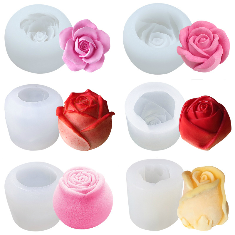 Rose silicone mold mousse cake flower mould ice ball heart shape handmade soap candle making tool
Rose silicone mold mousse cake flower mould ice ball heart shape handmade soap candle making tool