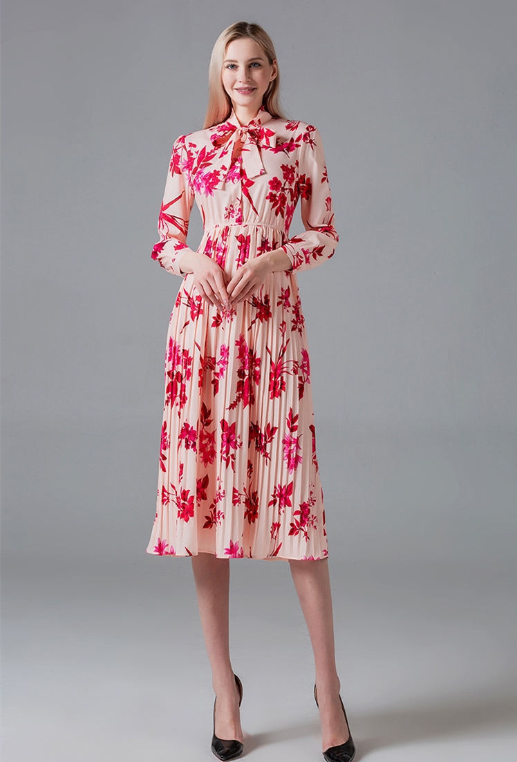 2020 A Line Long Sleeve Women Spring Autumn Elegant Floral Dress Festa High Quality Long Pleated Party Robe Femme Vintage Bow Vestidos, Same as picture
2020 A Line Long Sleeve Women Spring Autumn Elegant Floral Dress Festa High Quality Long Pleated Party Robe Femme Vintage Bow Vestidos, Same as picture