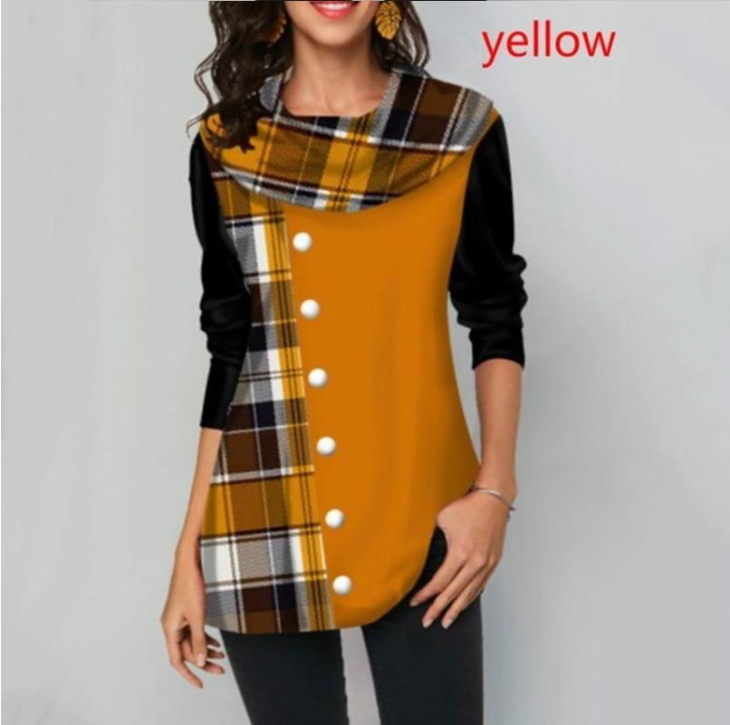 Shirt Blouse Women Spring Stitching Plaid Button Decorate Long Sleeve Shirt Ladies Casual Loose Plus Size Blouse Tops -5XL, Style4
Shirt Blouse Women Spring Stitching Plaid Button Decorate Long Sleeve Shirt Ladies Casual Loose Plus Size Blouse Tops -5XL, Style4