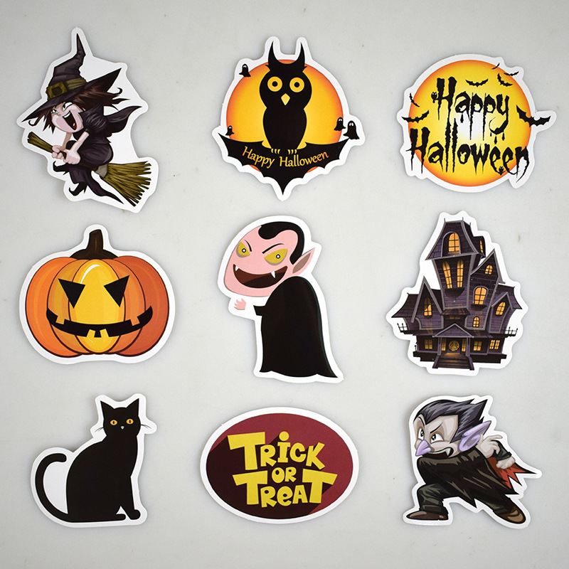 Halloween Holiday DIY Sticker Lot Posters Graffiti Skateboard Snowboard Laptop Lage Motorcycle Bike Home Decal Gifts for Kids 25pcs
