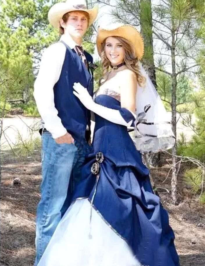 High Quality Sweetheart Wedding Dress Cowboy Camo A Line Country Garden Church Formal Bride Bridal Gown Custom Made Plus Size