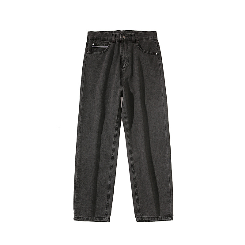 HOT Hong Kong style literary men' summer retro loose wide leg skateboard pants tide brand old pants male straight tooling jeans, Black
HOT Hong Kong style literary men' summer retro loose wide leg skateboard pants tide brand old pants male straight tooling jeans, Black