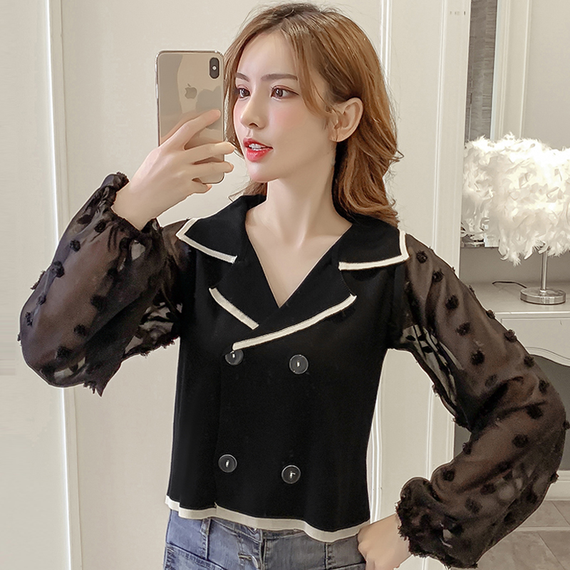 autumn knitted crop top autumn Women Blouses fashion brand Korean style ladies tops v-neck sweet blusas mujer de moda new, Black
autumn knitted crop top autumn Women Blouses fashion brand Korean style ladies tops v-neck sweet blusas mujer de moda new, Black