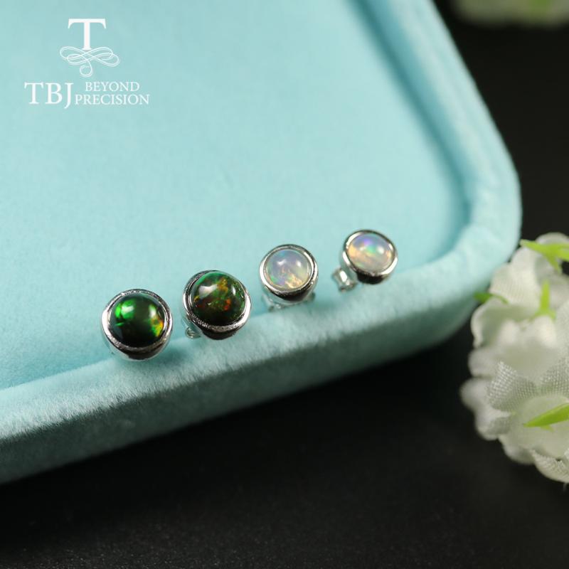 TBJ,Black Opal earring Round 4mm 5mm Natural Ethiopia Opal gemstone Jewelry 925 sterling silver for girls daughter nice gift
TBJ,Black Opal earring Round 4mm 5mm Natural Ethiopia Opal gemstone Jewelry 925 sterling silver for girls daughter nice gift