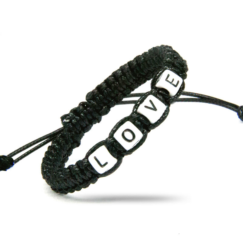Couples Boyfriend Grilfriend Love Words Charm Bracelets Rope Chain Infinity Adjust Size Diy Beaded Jewelry Gifts Supplies
Couples Boyfriend Grilfriend Love Words Charm Bracelets Rope Chain Infinity Adjust Size Diy Beaded Jewelry Gifts Supplies