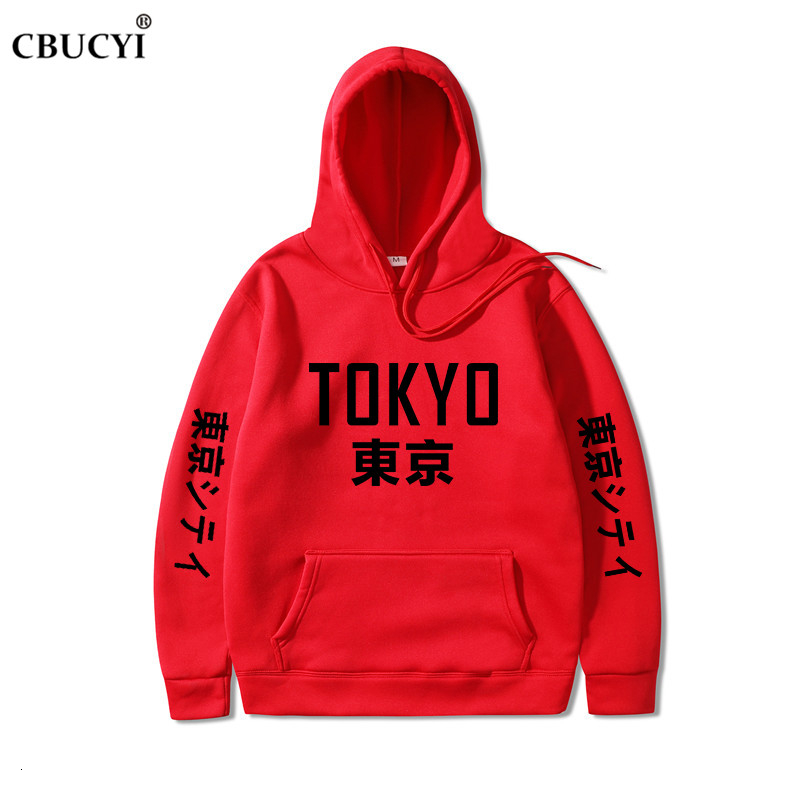 2019 New Arrival Japan Harajuku Hoodies Tokyo City Printing Pullover Sweatshirt Hip Hop Streetwear Men/Women Hooded Sweatshir Y191030