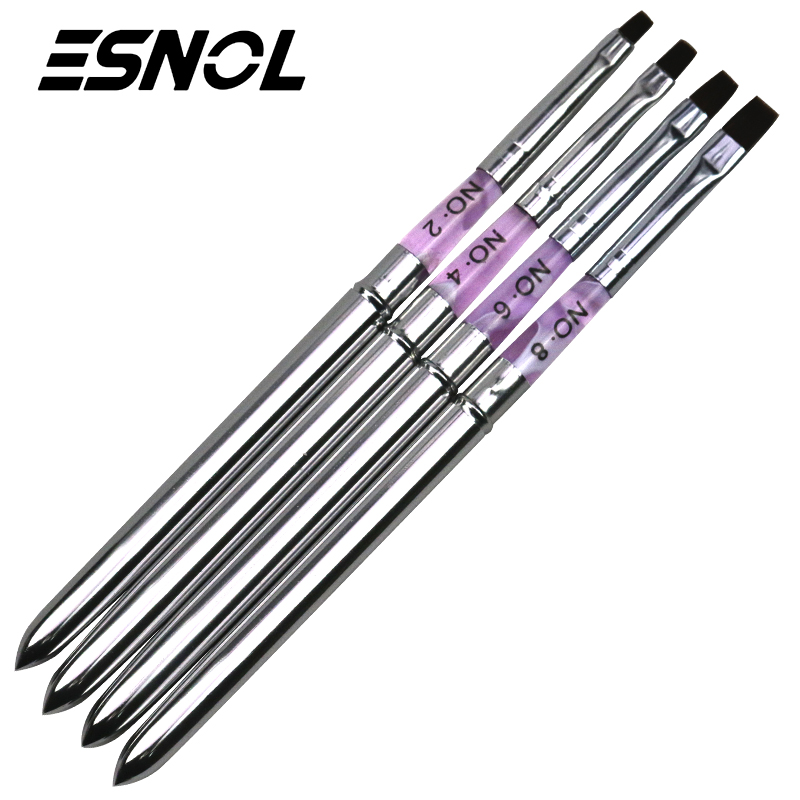 French Tip Nail Brush Gel Polish Painting Brush Silver Handle Acrylic Painting Drawing Pen For Nail Art Tool Kit
French Tip Nail Brush Gel Polish Painting Brush Silver Handle Acrylic Painting Drawing Pen For Nail Art Tool Kit
