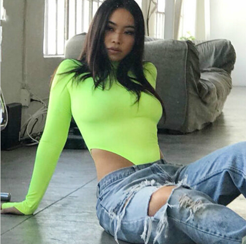 Women Sexy Turtle Neck Long Sleeve Solid Stretch Leotard Bodycon Bodysuit Top Blouse Romper, Black
Women Sexy Turtle Neck Long Sleeve Solid Stretch Leotard Bodycon Bodysuit Top Blouse Romper, Black