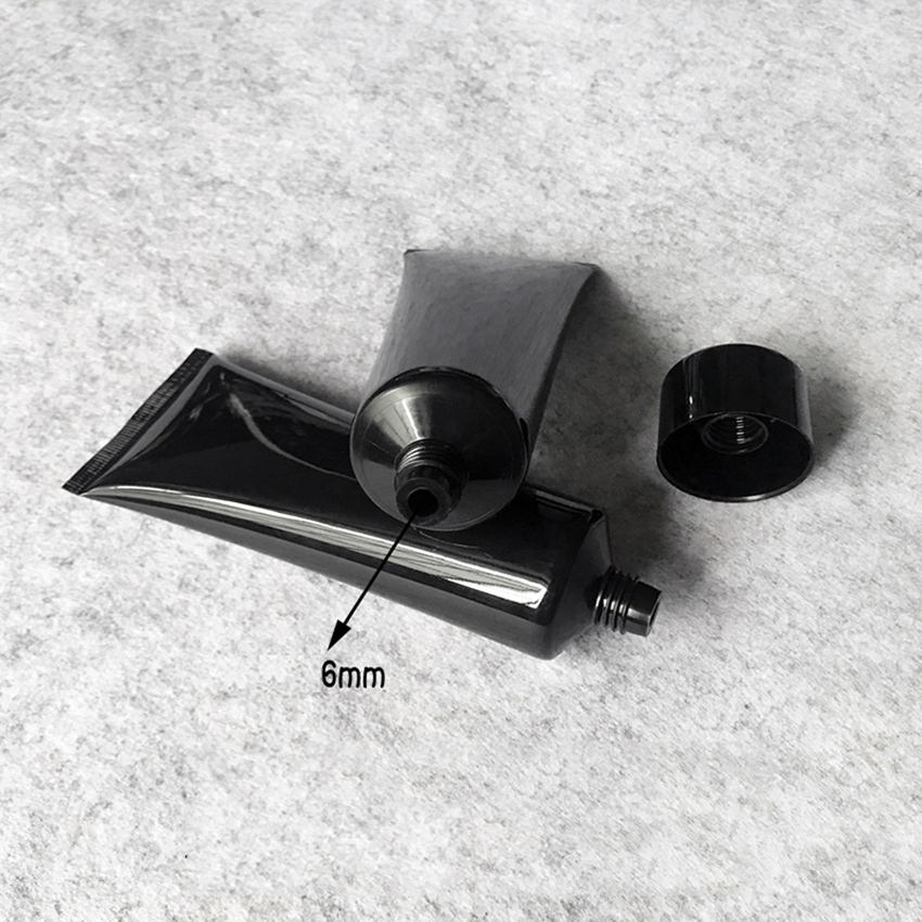 100g Black Plastic Cosmetic Cream Bottle 100ml Facial Cleanser Lotion Tube Hotel Supply Shampoo Packing Bottles
