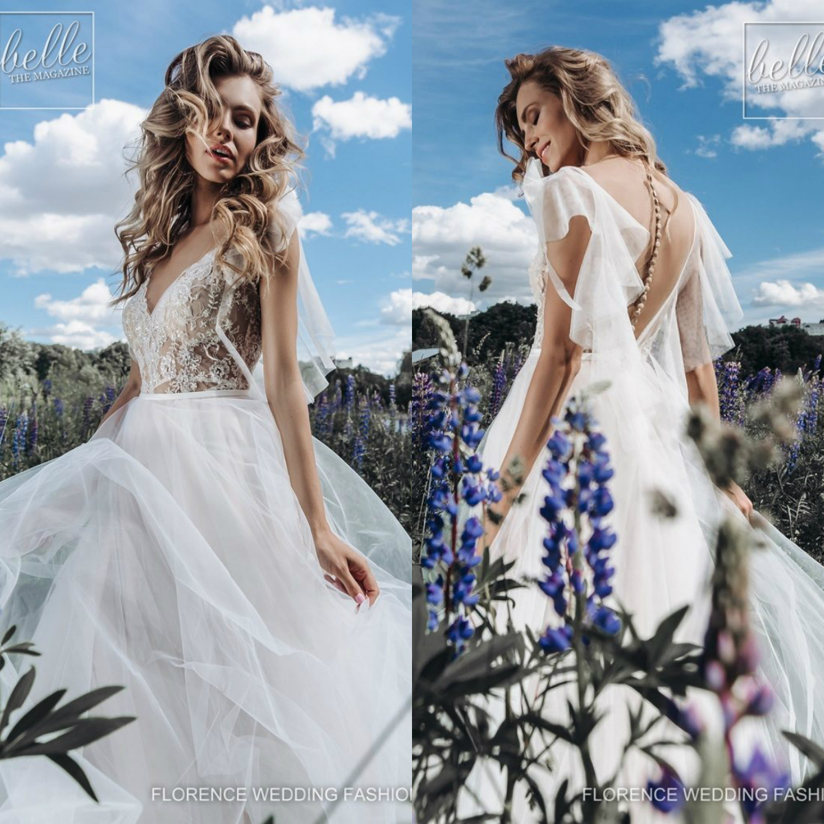 Bohemian 2019 Florence Wedding Dresses V Neck Lace Appliques Buttons Beach Bridal Gowns Plus Size Boho robe de mariée