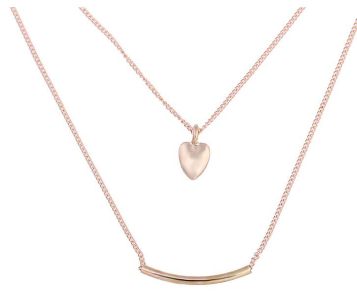 Fashion-Necklaces With Card Gold Skull Elephant Infinity Pendant Double Layer Clavicle Necklace For Women MultiLayer Jewelry Christmas Gift