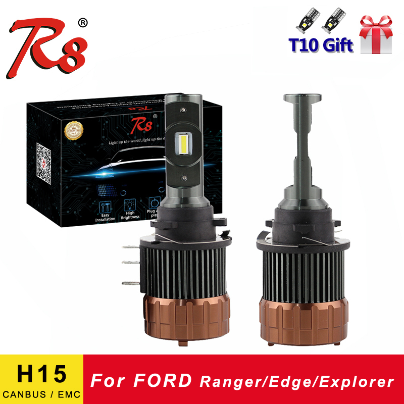 R8 Plug Play H15 Car Wireless LED Headlight Bulbs CANBUS 12000LM 6000K Day Running Lights DRLs Replace For Edge Explorer Ranger
R8 Plug Play H15 Car Wireless LED Headlight Bulbs CANBUS 12000LM 6000K Day Running Lights DRLs Replace For Edge Explorer Ranger