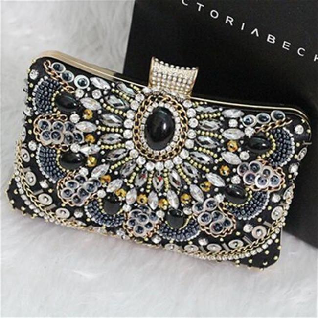 Factory wholesale women bag Vintage Handmade diamond Yanbao elegant high-quality diamonds bride package leather handbags, Black(printing box )
Factory wholesale women bag Vintage Handmade diamond Yanbao elegant high-quality diamonds bride package leather handbags, Black(printing box )