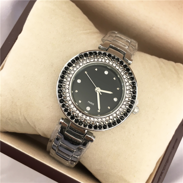 Top Fashion brand Women Watch Nice Shine Diamond Lady quartz Relojes De Marca Mujer Lady Dress Watch stainless steel drop shipping party, Silver black
Top Fashion brand Women Watch Nice Shine Diamond Lady quartz Relojes De Marca Mujer Lady Dress Watch stainless steel drop shipping party, Silver black