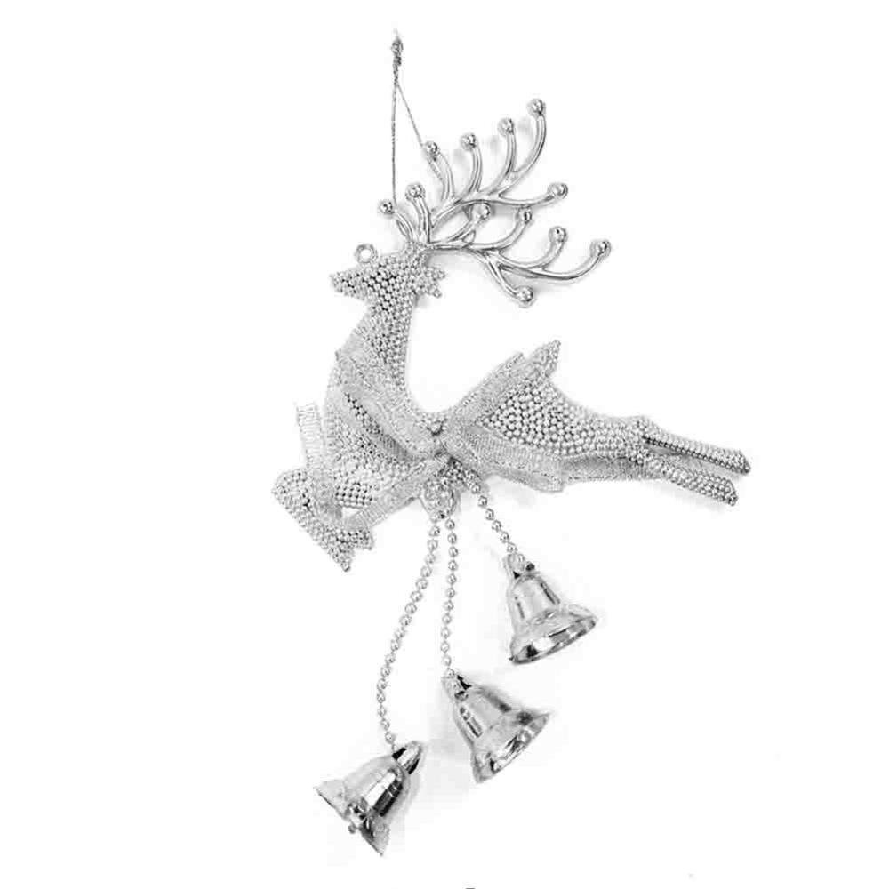 Home Christmas Tree Ornament Deer Chital Hanging Xmas Baubles Party Decoration Deer Christmas reindeer with bell trumpet 2016