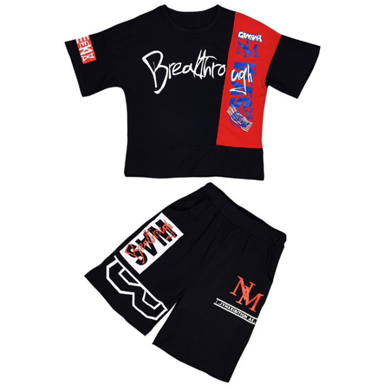 Cotton Children's Sets Infant Kids Boys Clothes Children Clothing Sets Summer Baby Girls Clothes Sports Letter T-Shirt+Shorts