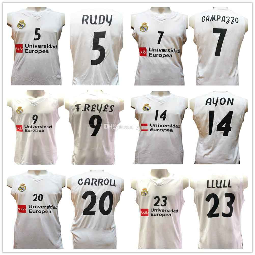 Rudy Fernandez 5 Facundo Campazzo 7 Felipe Reyes 9 Gustavo Ayon 14 Jaycee Carroll 20 Sergio Llull 23 Real Madrid Basketball Jerseys Stitched, As show
Rudy Fernandez 5 Facundo Campazzo 7 Felipe Reyes 9 Gustavo Ayon 14 Jaycee Carroll 20 Sergio Llull 23 Real Madrid Basketball Jerseys Stitched, As show