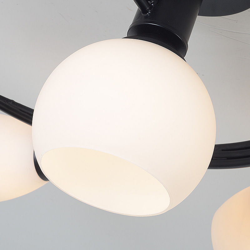 Vintage Ceiling Lamps For Home Lighting Luminaire Multiple Rod Wrought Iron lights E27 LED Bulb light AC 85-265V