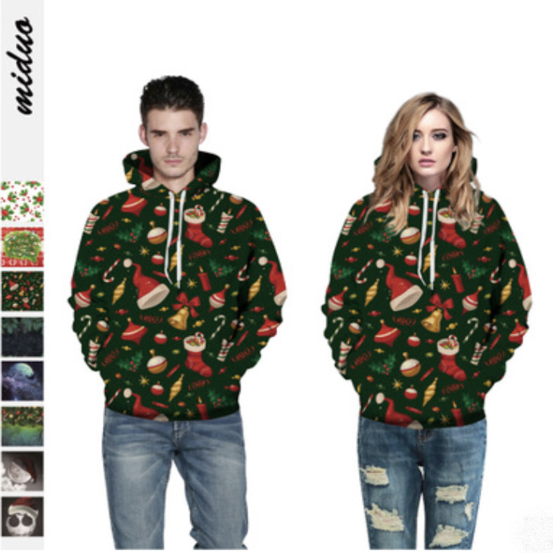 Christmas Lover Unisex luxury designer mens tshirts sweatshirts women hoodies coats Animal Print Tops Woman Sweatshirts outwear jackets HOT