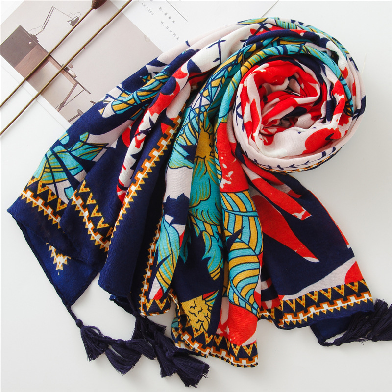 new spring winter Hot Lady Women Double Sided National Wind Scarf Wrap Shawl popular muffler shawls