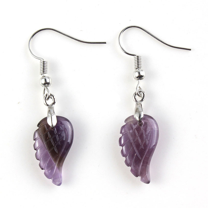 6 Pcs Vintage Natural Amethyst Angel Wing Dangle Earrings Pendants Silver Wedding Earrings charms Jewelry For Women
6 Pcs Vintage Natural Amethyst Angel Wing Dangle Earrings Pendants Silver Wedding Earrings charms Jewelry For Women