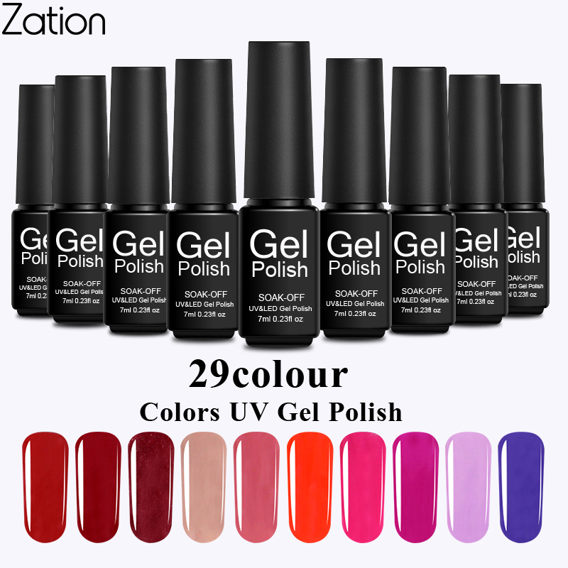 Zation Gel Nail Polishes Vernis Semi Permanant UV LED 29 Colors Nail Gel Polish Long-lasting Soak-Off Lucky Set Varnishes, Fs001
Zation Gel Nail Polishes Vernis Semi Permanant UV LED 29 Colors Nail Gel Polish Long-lasting Soak-Off Lucky Set Varnishes, Fs001