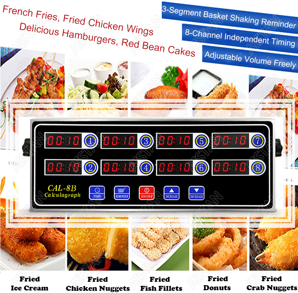 CAL8B/CAL12C portable calculagraph 8/12 multi-function digital timer LCD display shaking reminder