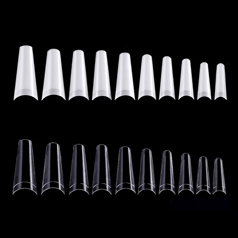 Art Tips Half Cover C Curve False Nails 500 Acrylic Gel Nail Manicure Decor Nail