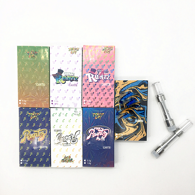 Runtz Carts Push Vape Cartridges Packaging box 0.8ml 1.0ml 510 oil Vaporizer ceramic Press on tips Vape pens Empty Tank with display box
Runtz Carts Push Vape Cartridges Packaging box 0.8ml 1.0ml 510 oil Vaporizer ceramic Press on tips Vape pens Empty Tank with display box