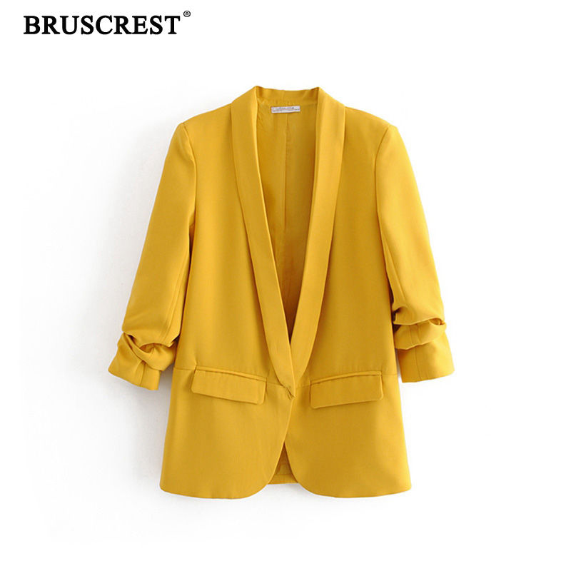 Yellow women blazers for office long fall 2019 vintage coat designer casual Formal One Button Elegant jacket women, Red
Yellow women blazers for office long fall 2019 vintage coat designer casual Formal One Button Elegant jacket women, Red