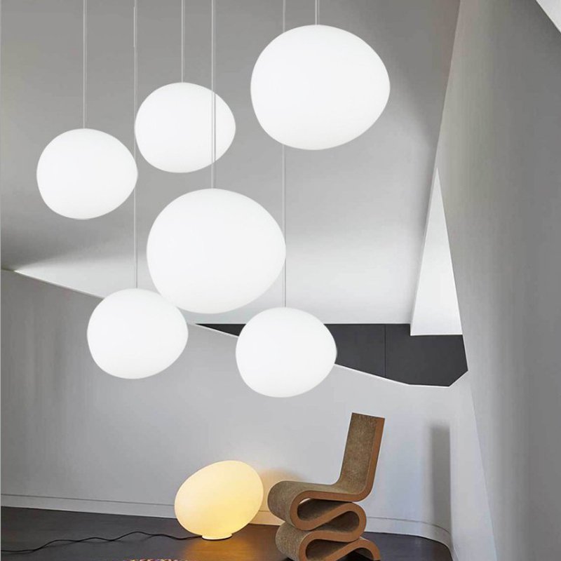 Italy Foscarini Gregg Suspension Lamps Glass Pendant Lights Modern Led Irregular Hanging Lamp Dining Room Kitchen Light Fixtures