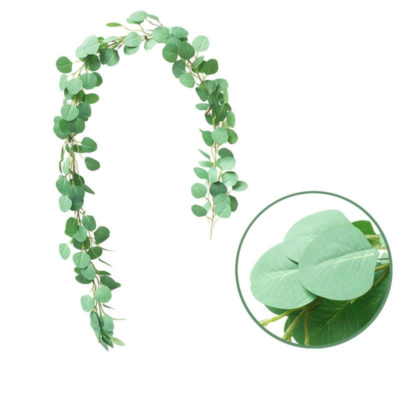 Artificial Eucalyptus Leaves Vine Fake Hanging Vine Plant Leaves Garland Home Garden Wall Decoration Green Home Table Decor, 1.7m
Artificial Eucalyptus Leaves Vine Fake Hanging Vine Plant Leaves Garland Home Garden Wall Decoration Green Home Table Decor, 1.7m