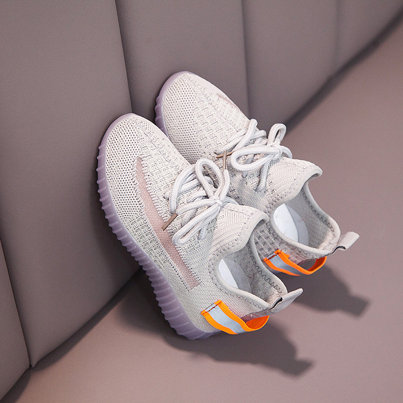 Luminous Sneakers Kids Shoes For Girl Led Sneakers With Boys Fashion Lighted Mesh Print Children Casual Sports Shoes