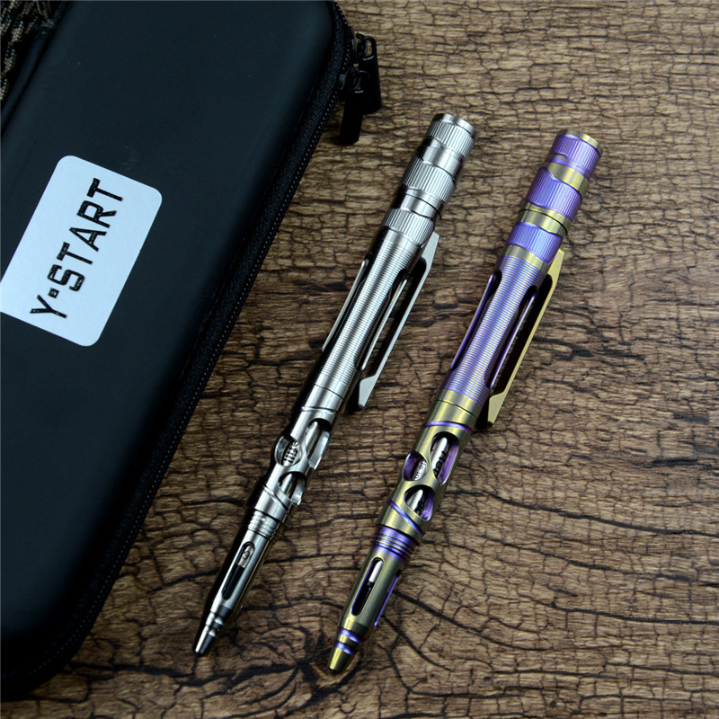 Y-START EDC Tactical pen YP08 Titanium alloy handle with LED torch for outdoor camping defense tools
Y-START EDC Tactical pen YP08 Titanium alloy handle with LED torch for outdoor camping defense tools