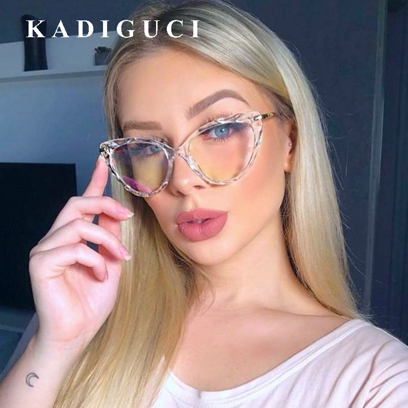 KADIGUCI Cat Eye Glasses Frames Diamond Grid Pattern Ultralight Women Optical Fashion Computer Glasses UV400 K410, Black
KADIGUCI Cat Eye Glasses Frames Diamond Grid Pattern Ultralight Women Optical Fashion Computer Glasses UV400 K410, Black