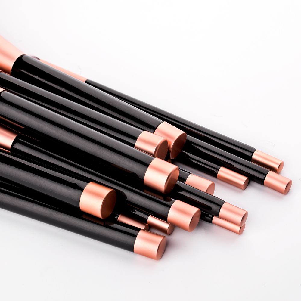 Professional 16pcs Makeup Brushes Set Soft Hair wood Handle Lips Make up Brush for Blender Kabuki Eyebrow Comb Eyeshadow Kit Tool with Bag