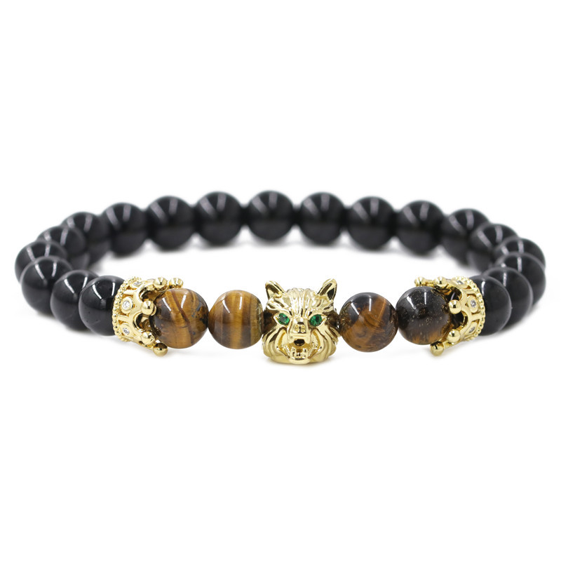 Wolf head crown gem bracelet unisex natural stone personality temperament bracelet loyalty meaning gift
Wolf head crown gem bracelet unisex natural stone personality temperament bracelet loyalty meaning gift