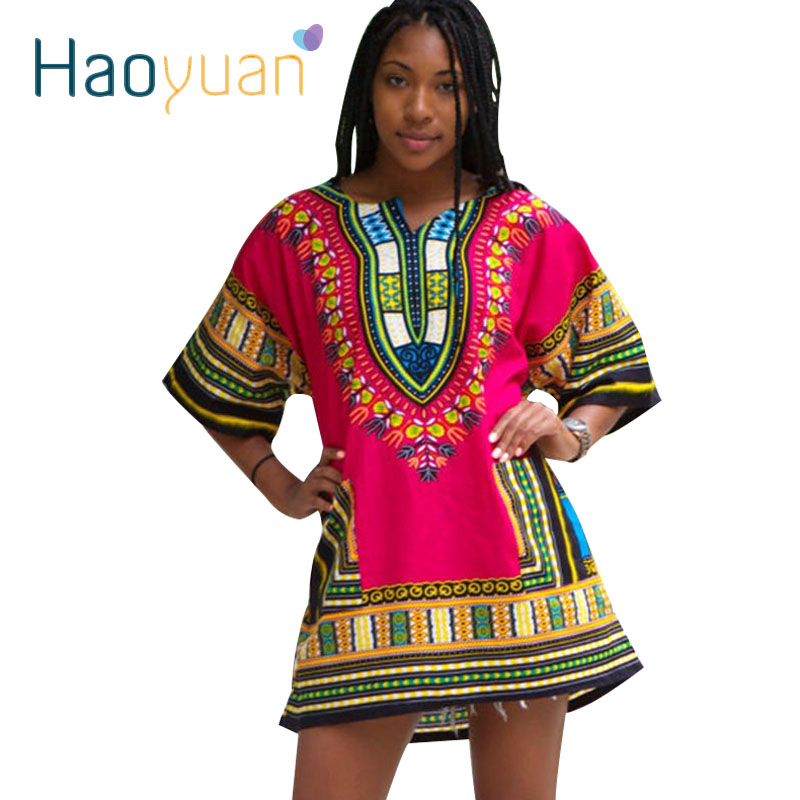 HAOYUAN Dashiki Dress 2018 African Woman Traditional Print Short Sleeve Bazin Riche T-shirt Clothing African Dresses For Women
HAOYUAN Dashiki Dress 2018 African Woman Traditional Print Short Sleeve Bazin Riche T-shirt Clothing African Dresses For Women