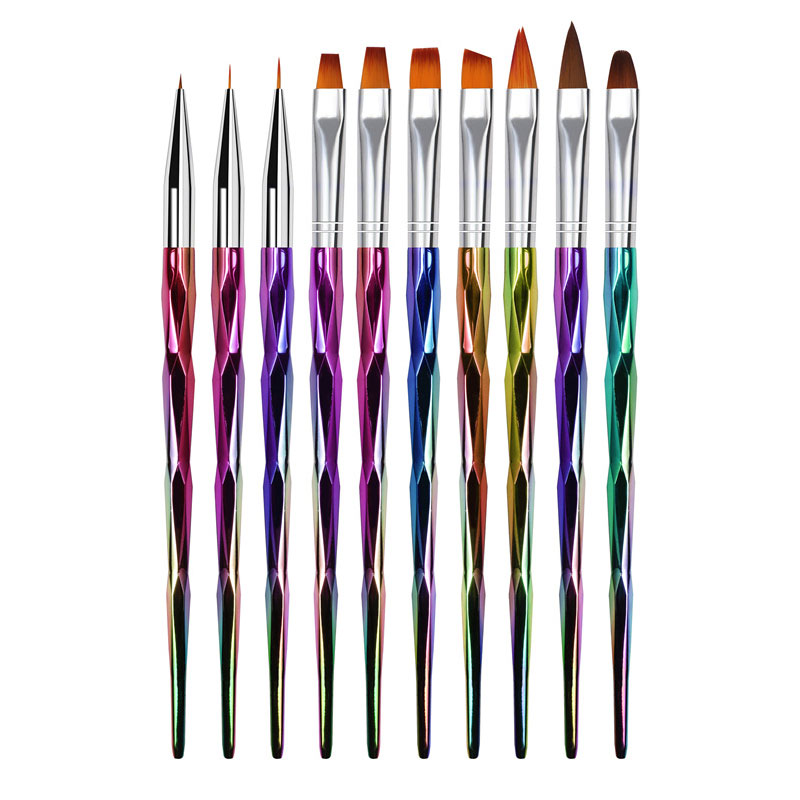 CYSHMILY Nail Brush Nylon Laser Gradient Design 10 Pcs/Set Nail Pen Set Drawing Pen Painting UV Gel Liner Art Manicure Tool
CYSHMILY Nail Brush Nylon Laser Gradient Design 10 Pcs/Set Nail Pen Set Drawing Pen Painting UV Gel Liner Art Manicure Tool