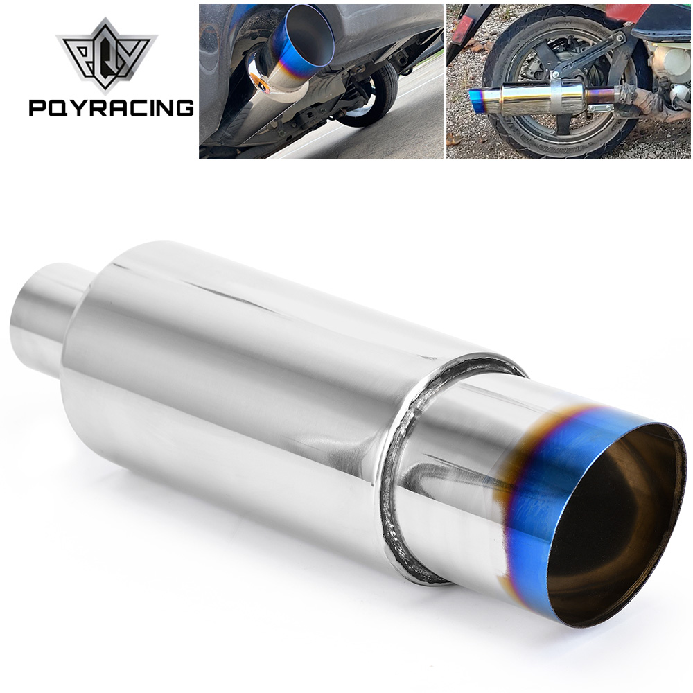 Universal Muffler Exhaust Polished Stainless Steel W/Burnt Tip Silencer 2.0" Inlet To 3.0" Outlet Exhaust Tip Muffler PQY-EMP11
Universal Muffler Exhaust Polished Stainless Steel W/Burnt Tip Silencer 2.0" Inlet To 3.0" Outlet Exhaust Tip Muffler PQY-EMP11