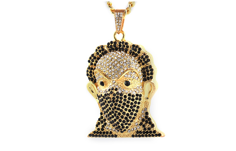 Hip-Hop Item Jewelry Creative Exaggerated Masked Man Avatar Necklace Personality Full Zircon Pendant Cross-Border Supply
Hip-Hop Item Jewelry Creative Exaggerated Masked Man Avatar Necklace Personality Full Zircon Pendant Cross-Border Supply