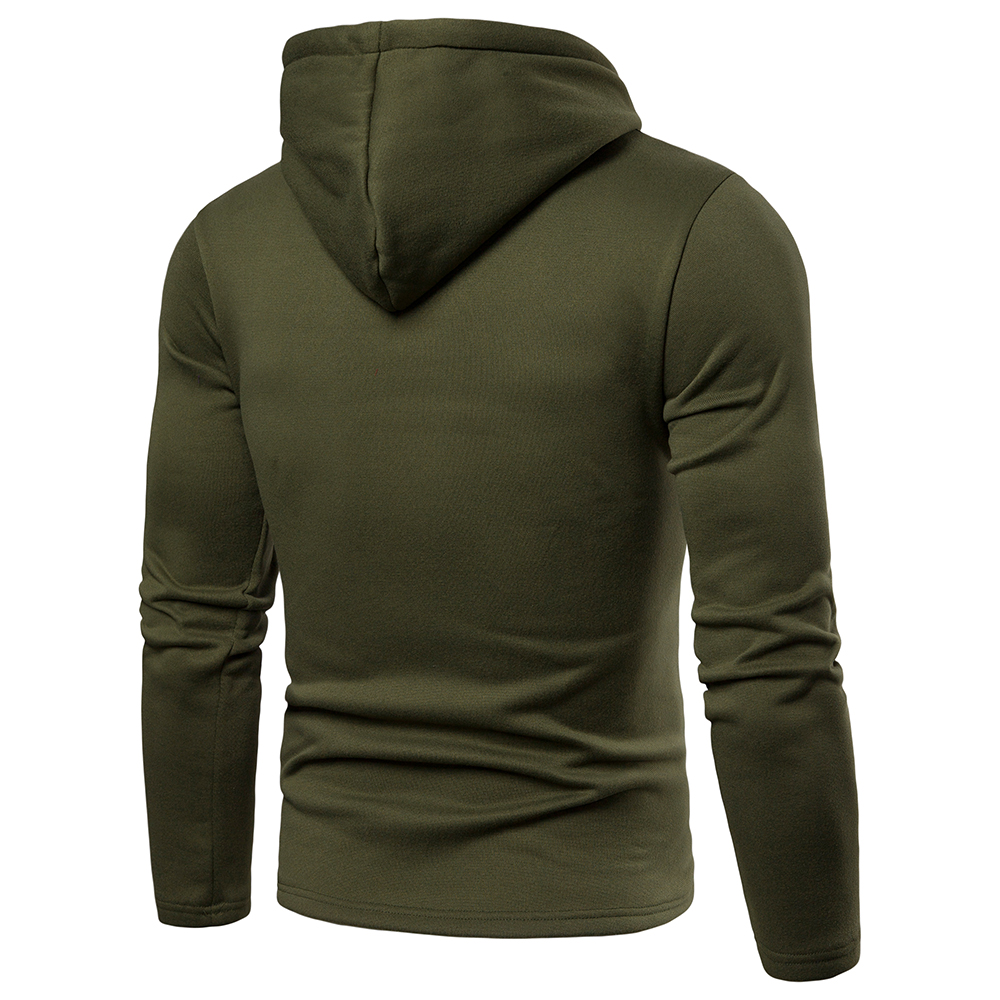 Spot European Hoodies spring and autumn solid color hooded men's trend sweater support mixed batch