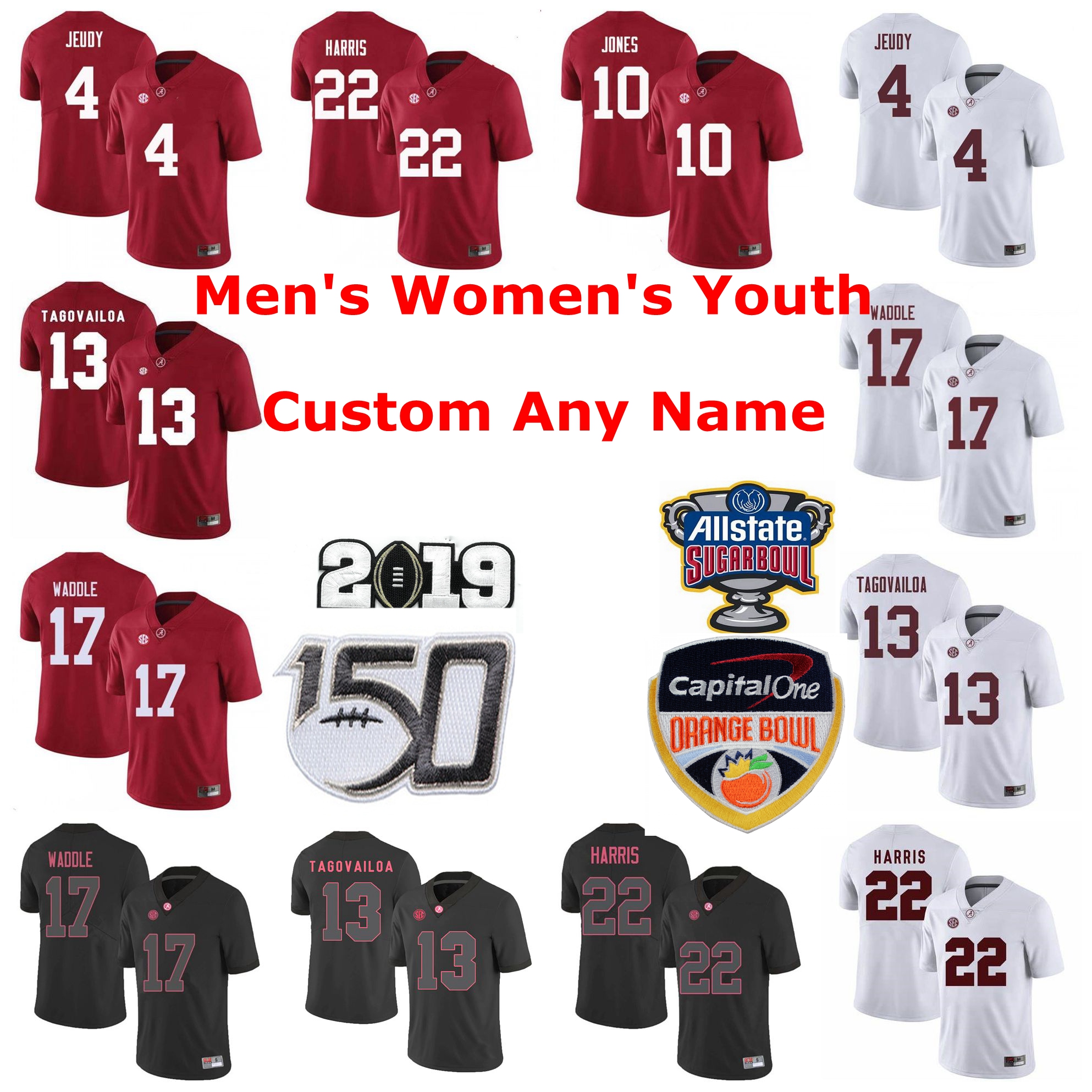 Alabama Crimson Tide College Football Jerseys Kids Youth Tua Tagovailoa Jersey Jerry Jeudy Jaylen Waddle Najee Harris Red Custom Stitched, Youth red with 150th patch
Alabama Crimson Tide College Football Jerseys Kids Youth Tua Tagovailoa Jersey Jerry Jeudy Jaylen Waddle Najee Harris Red Custom Stitched, Youth red with 150th patch
