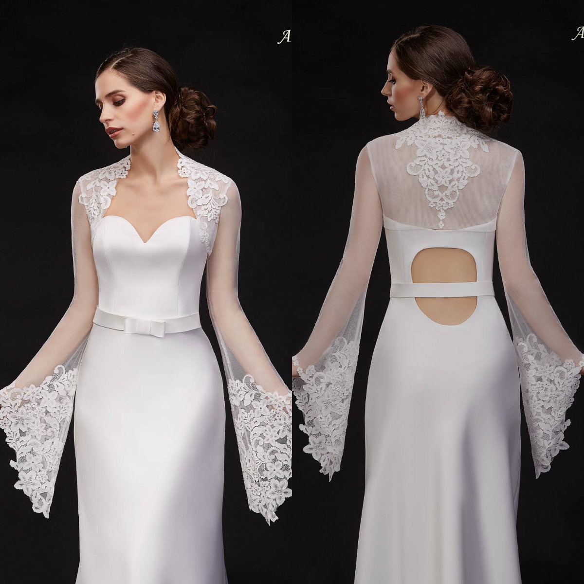 2020 Lace Wedding Cape Queen Anne Neck Lace Appliqued Long Sleeves Bridal Wrap Custom Made Wedding Accessories Short Women Shawls, Grey
2020 Lace Wedding Cape Queen Anne Neck Lace Appliqued Long Sleeves Bridal Wrap Custom Made Wedding Accessories Short Women Shawls, Grey