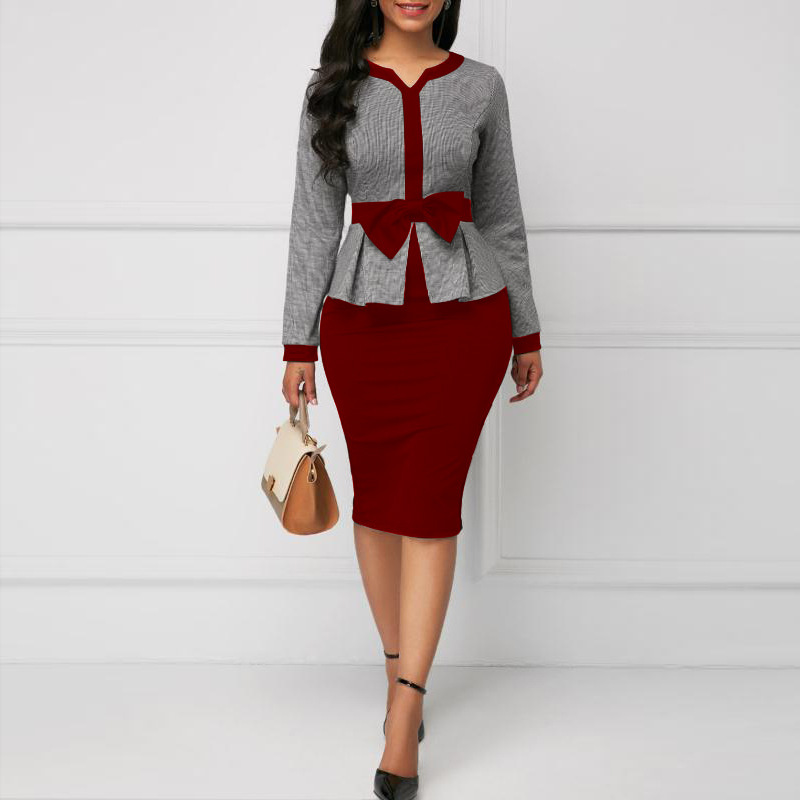 African Clothes Two Pieces Set Women Office Lady Printed Coat&Short Sleeve Pencil Bodycon Dress Suit Plus
