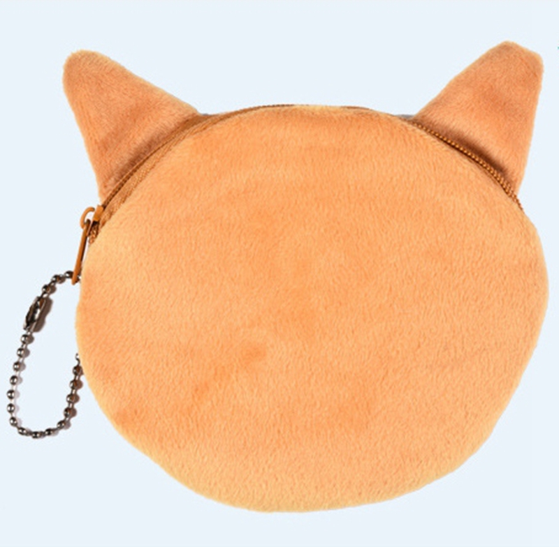 Coin Bags 3D Cat Plush Wallet Pouch Cute Animal Purses Small Handbag Girls Clutch Bags Free Shipping DHW2198