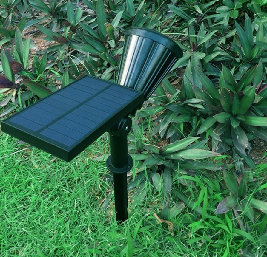4LED Solar Lights 2-in-1 Waterproof Outdoor Landscape Lighting Spotlight Wall Light Auto On/Off for Yard Garden Driveway Pack of 4